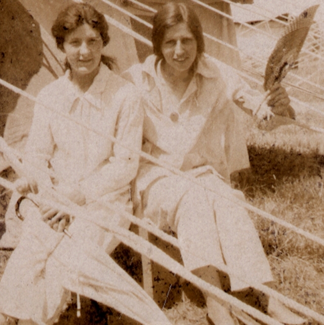 Phyllis in Salonika( right ) , 1915 - 1918 as a nurse in WW1 